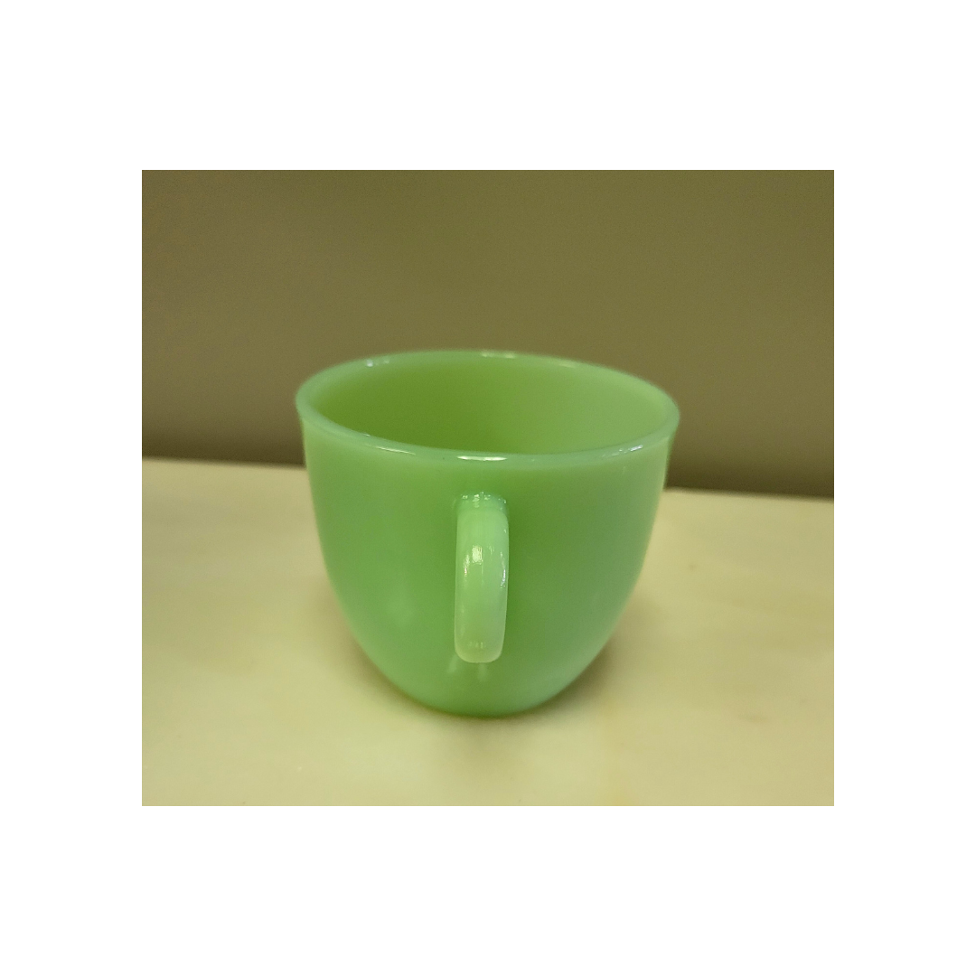 Vintage Fire-King Jadeite Cup and Saucer Set
