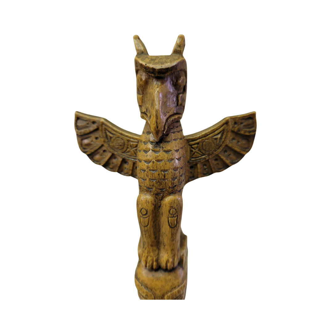 Carved Wooden Totem Pole
