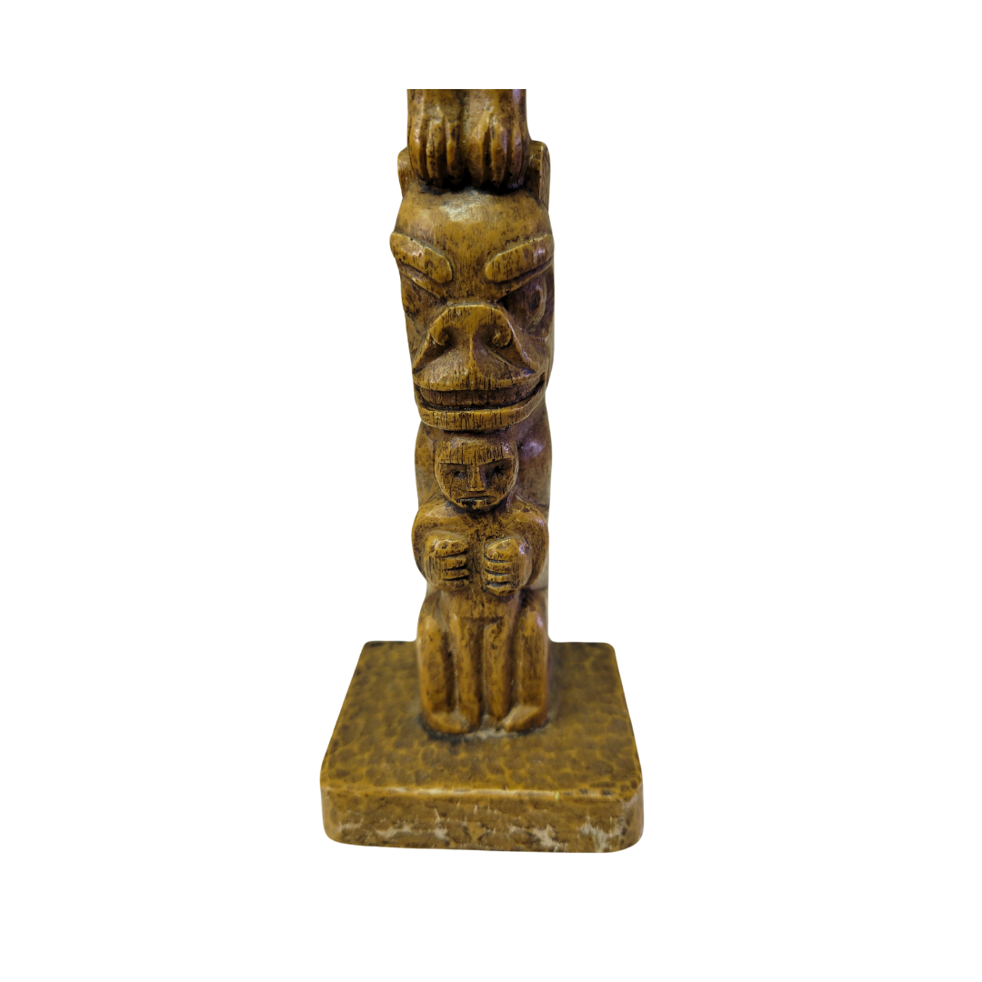 Carved Wooden Totem Pole