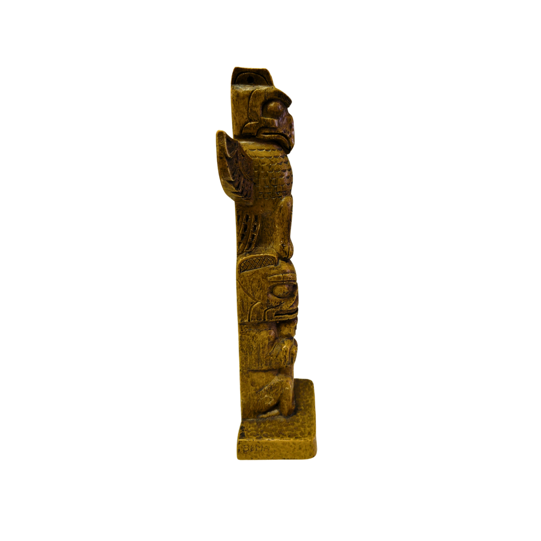 Carved Wooden Totem Pole