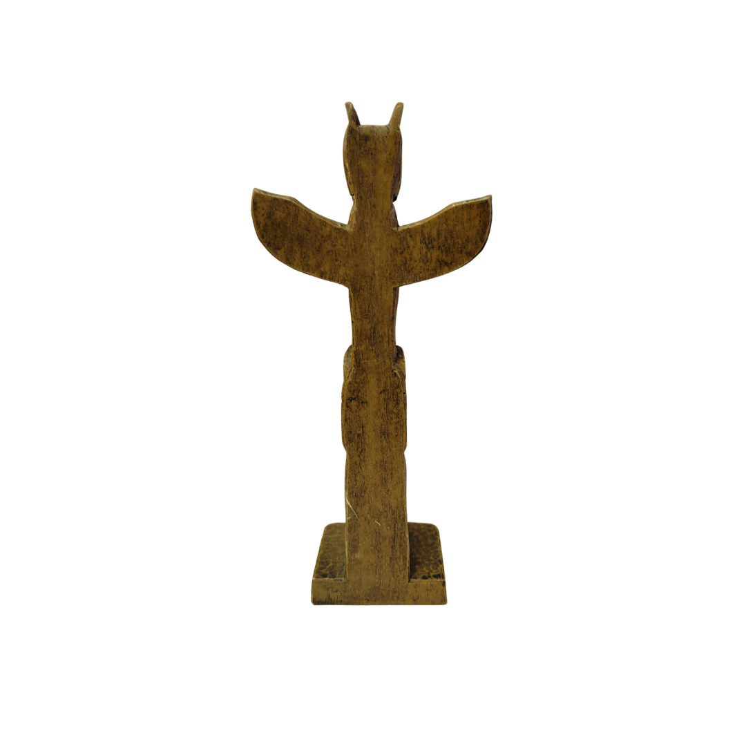 Carved Wooden Totem Pole
