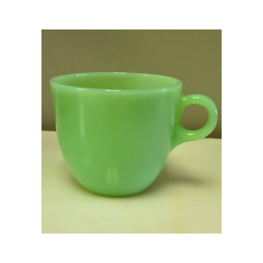 Vintage Fire-King Jadeite Cup and Saucer Set