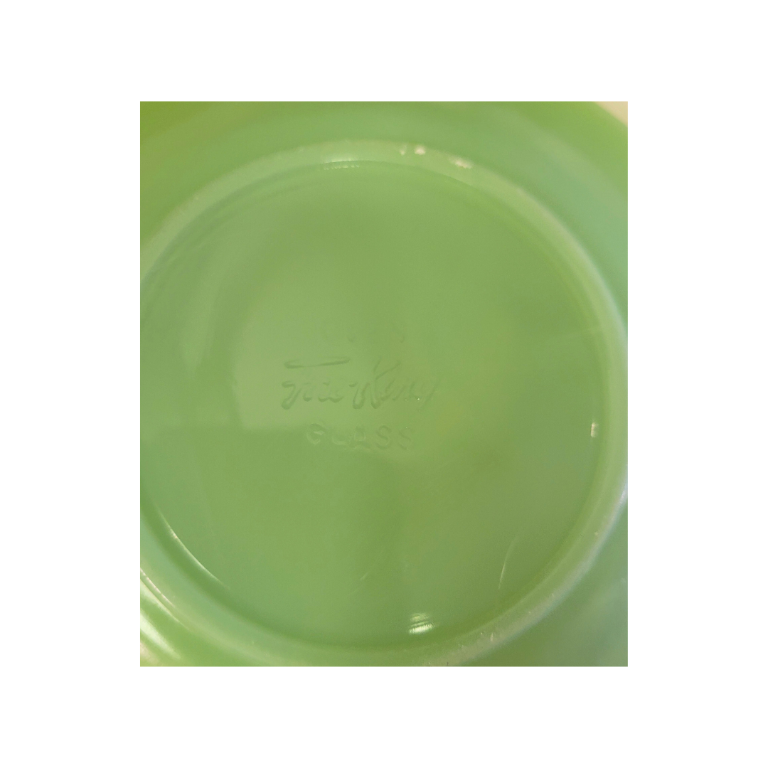 Vintage Fire-King Jadeite Cup and Saucer Set