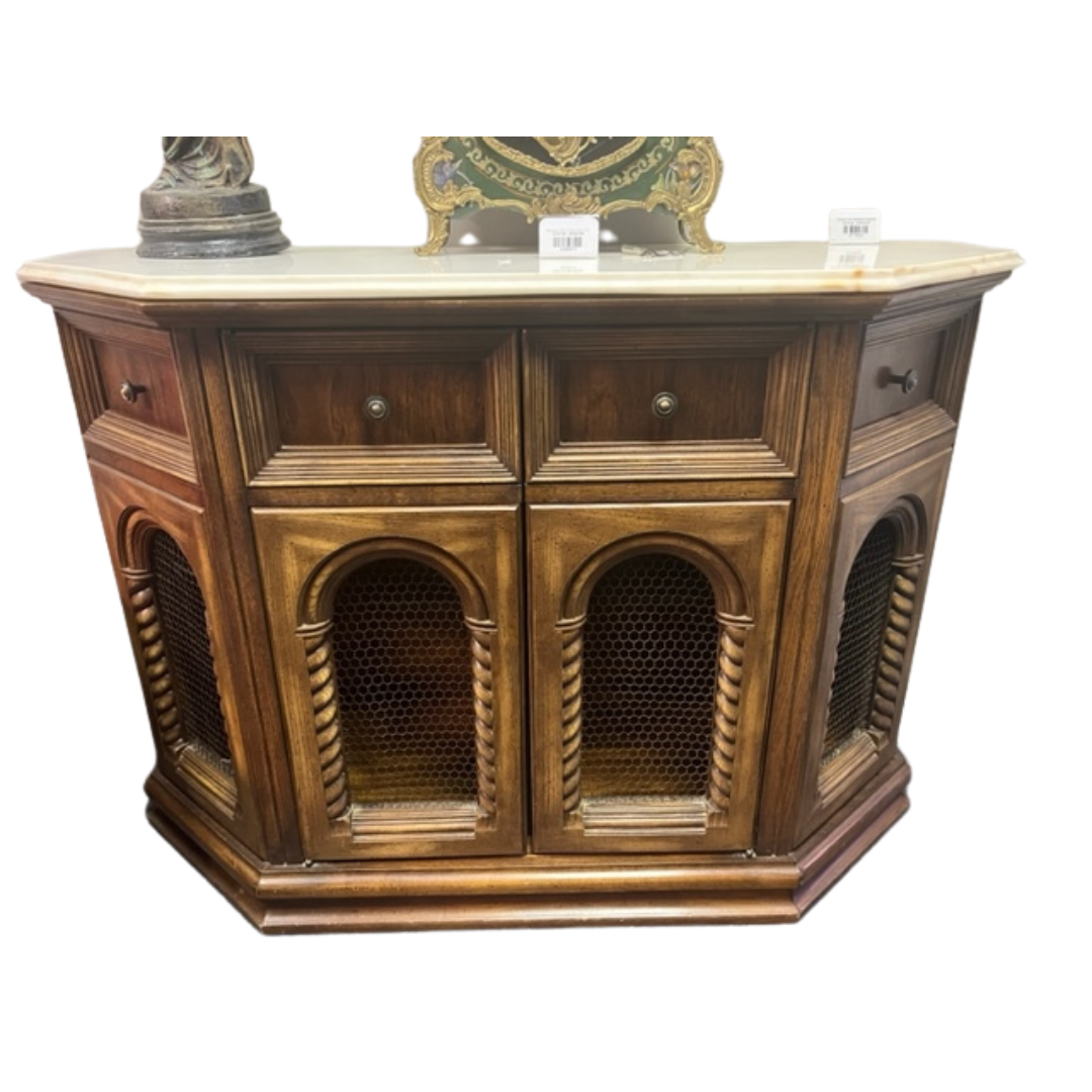 Granite Top Sideboard Cabinet