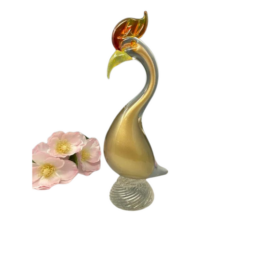 Murano Glass Golden Rooster