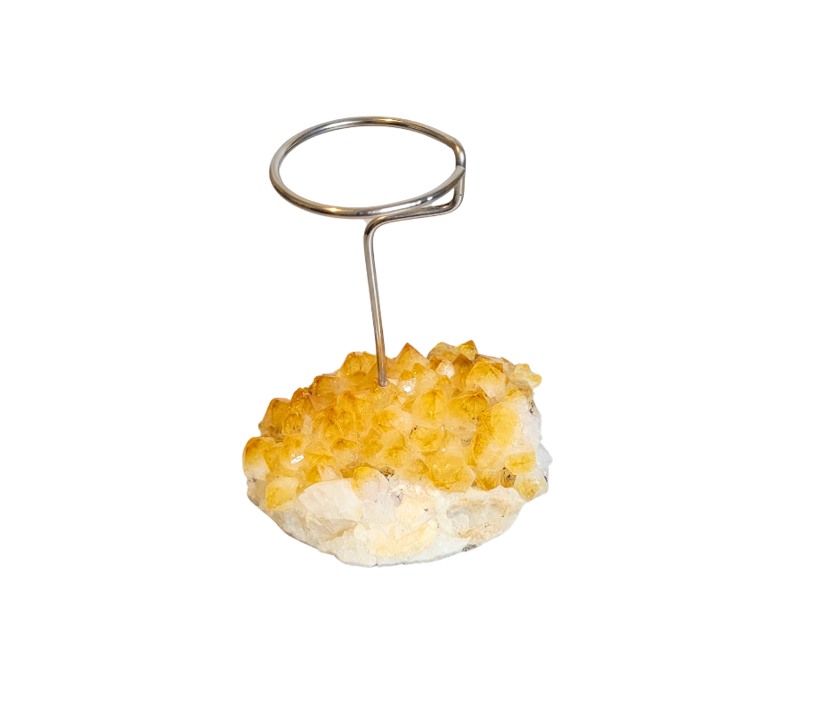 Citrine Quartz Candle Holder