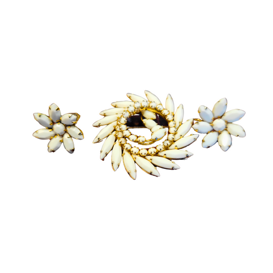 Sherman Brooch and Earring Set