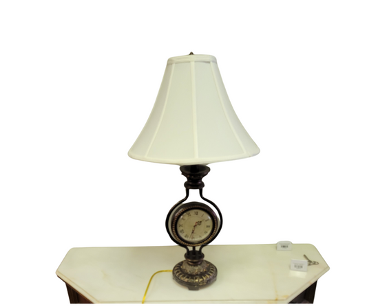 Table lamp with Clock