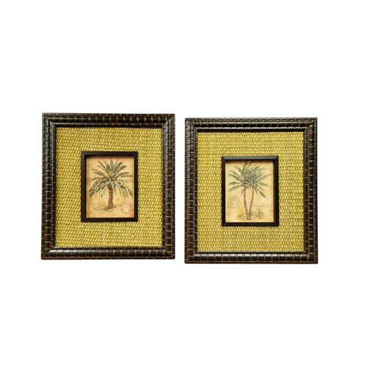 Pair of Palm Tree Wall Hangings