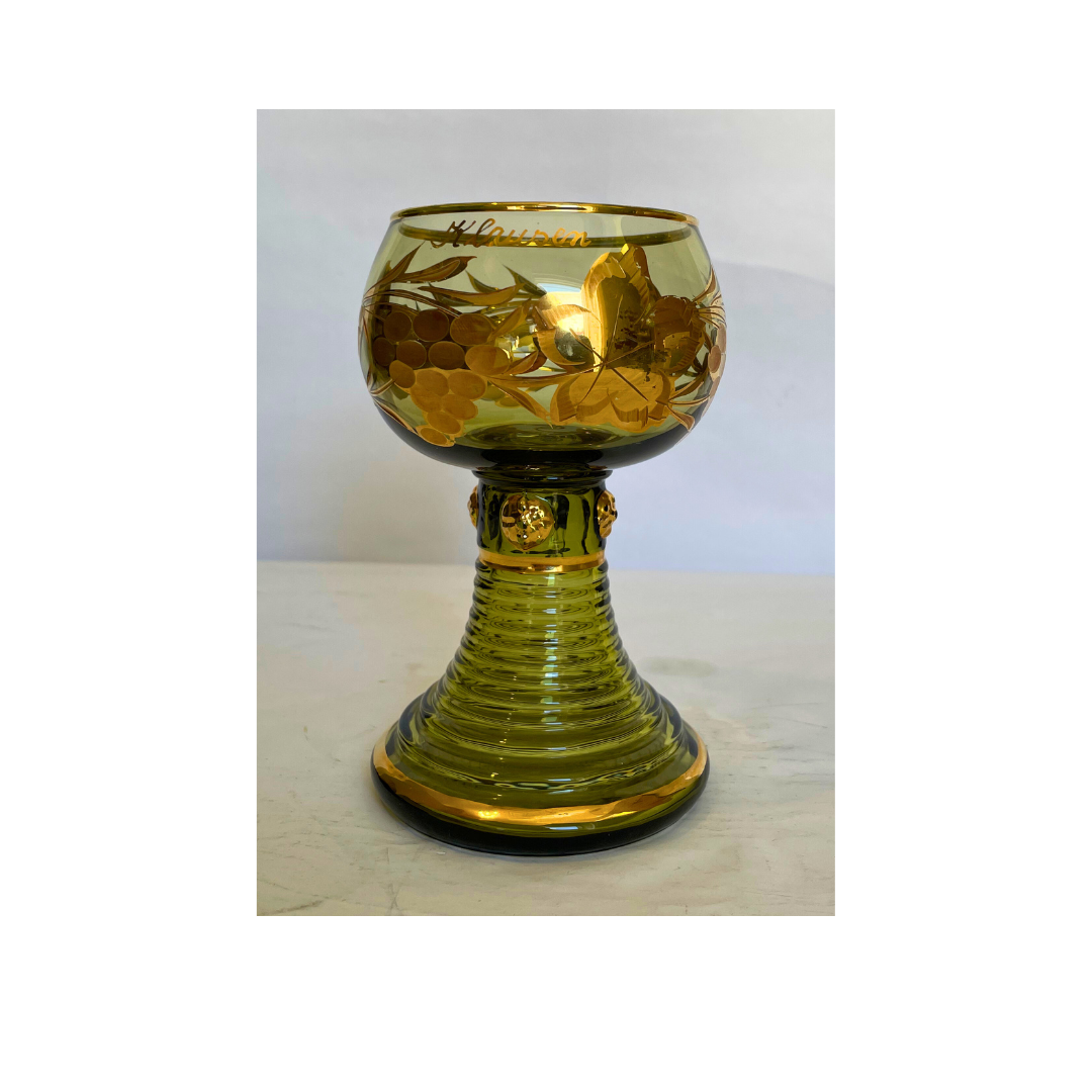 Klaussen Gold Crystal Vase