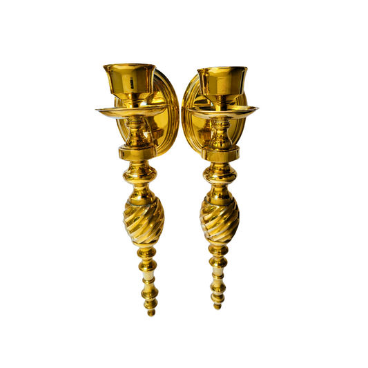 Brass Wall Sconces (2)