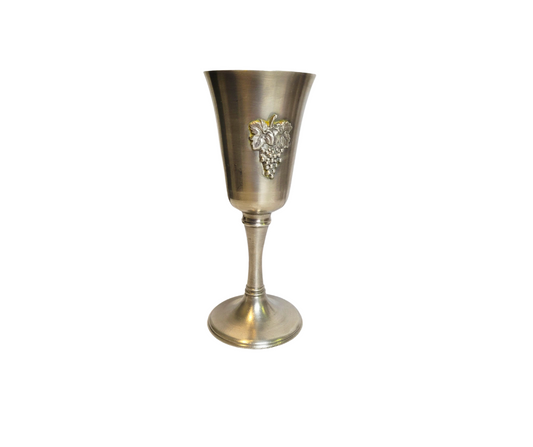 Vintage Tin Wine Goblet Set (4)