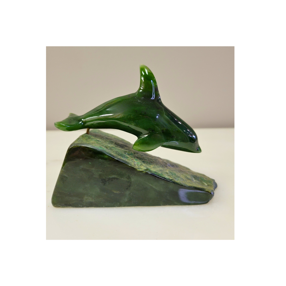 Jade Dolphin Sculpture