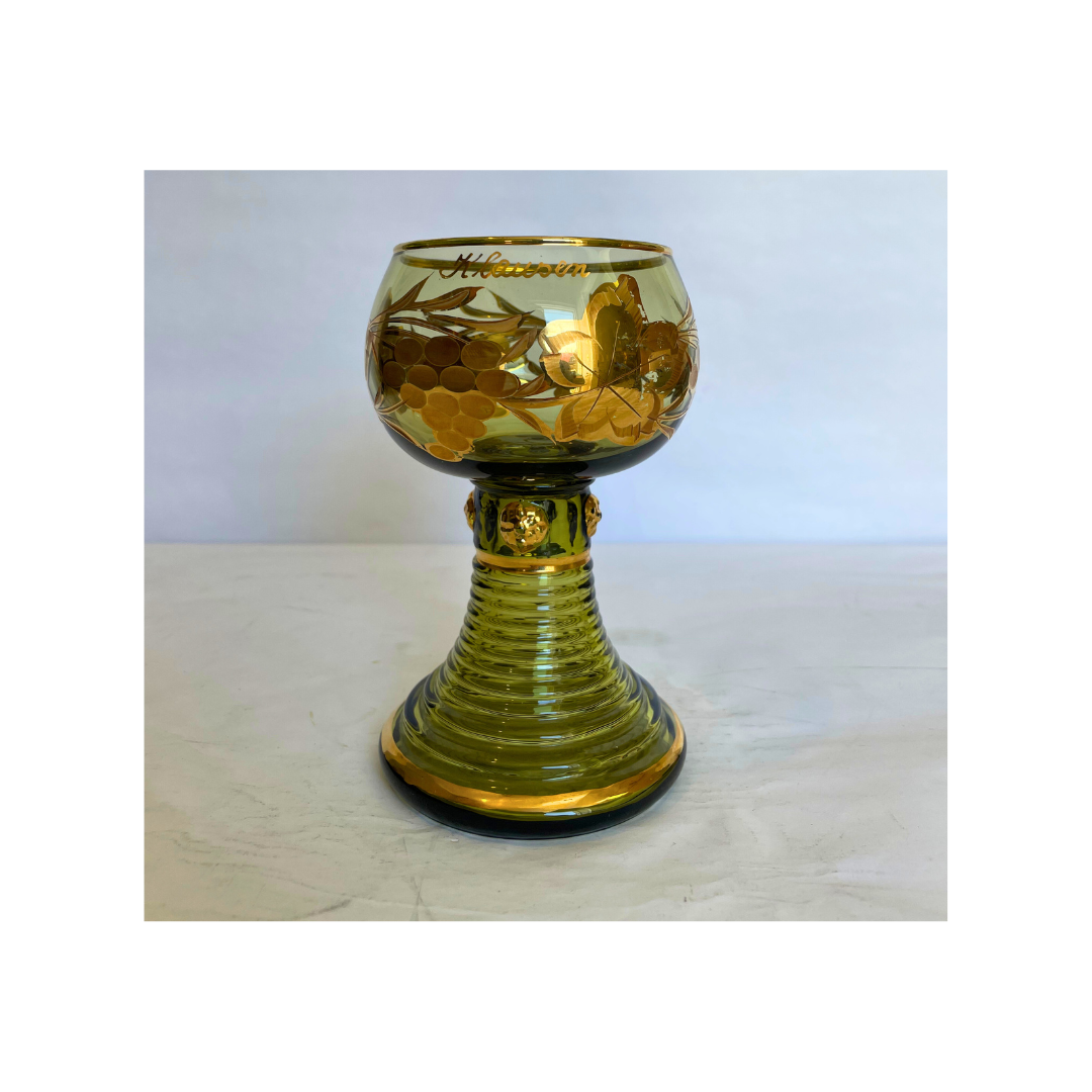 Klaussen Gold Crystal Vase