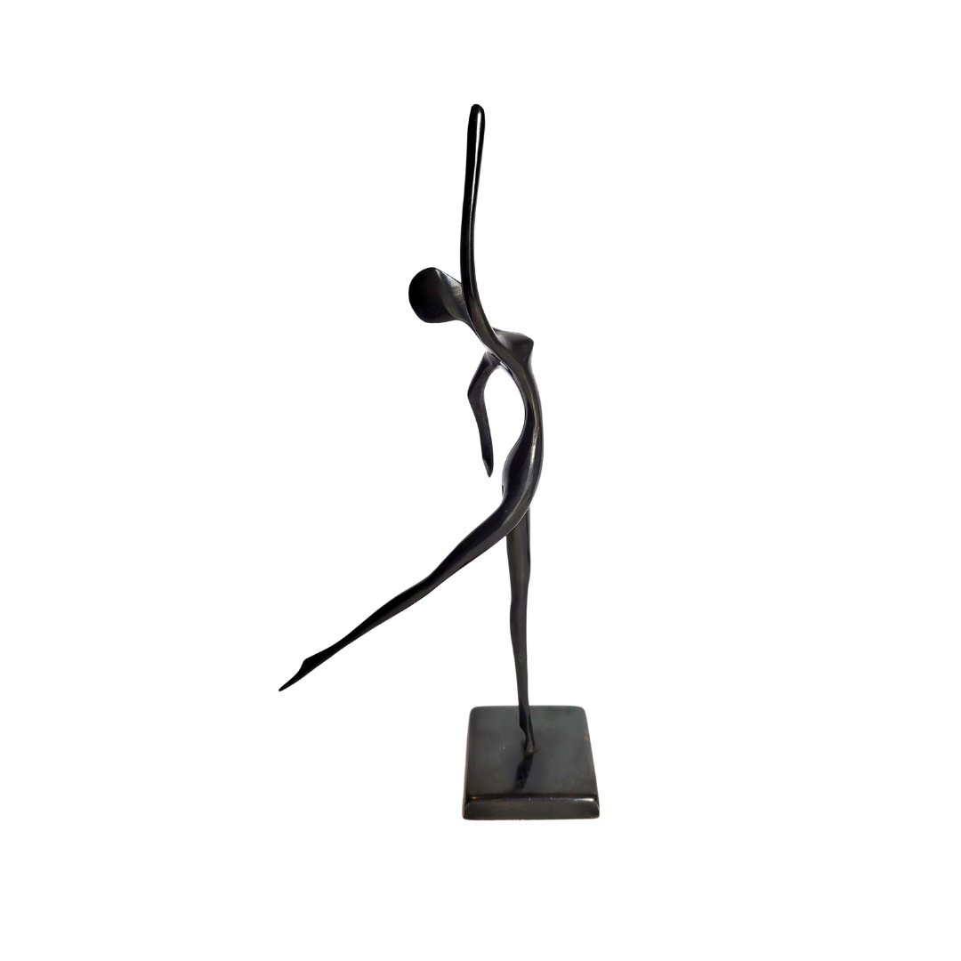 Metal Ballet Dancer Sculptures by Bodrul Khalique (Set of 2)