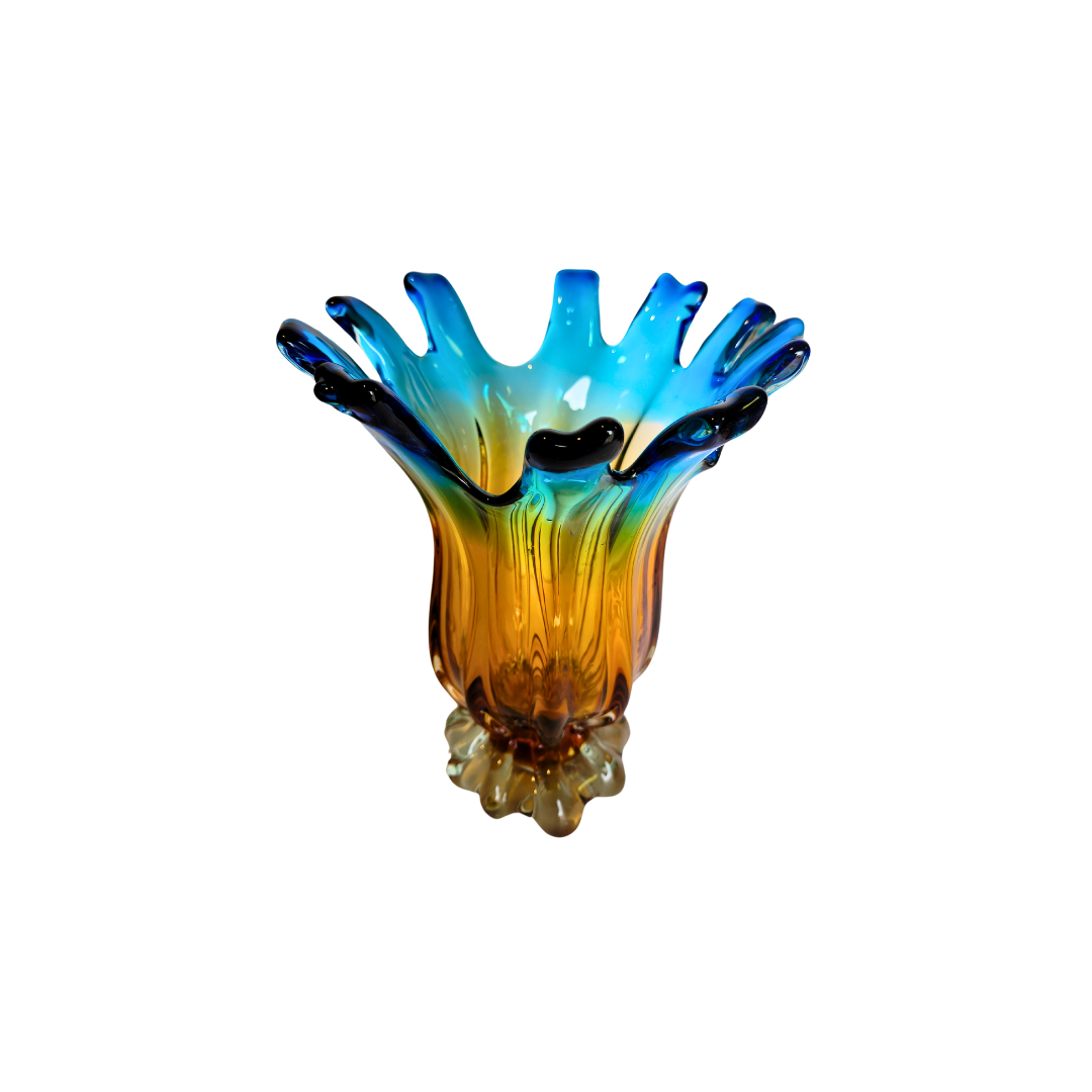 Multicolor Murano Glass Vase