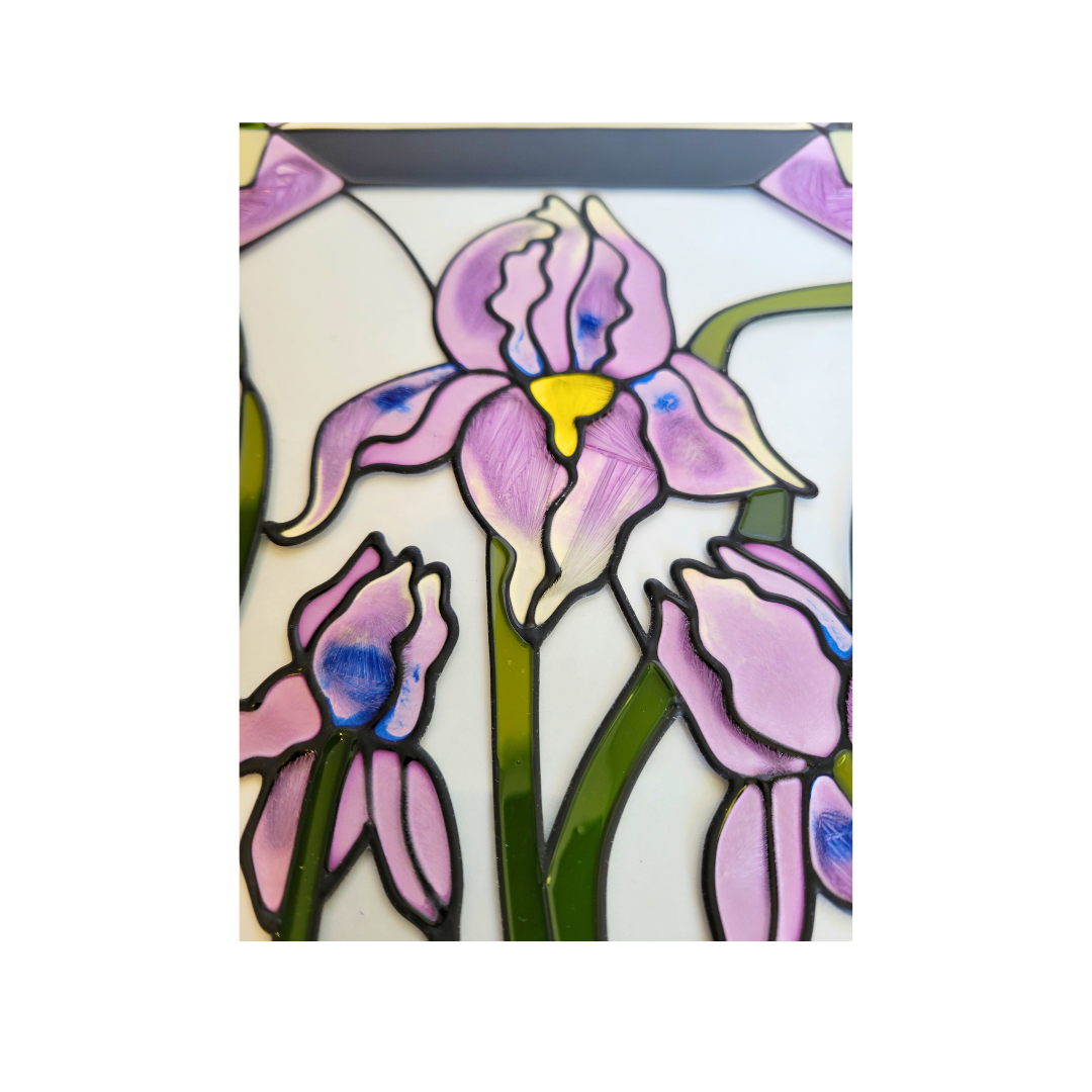 Iris Flower Stain Glass