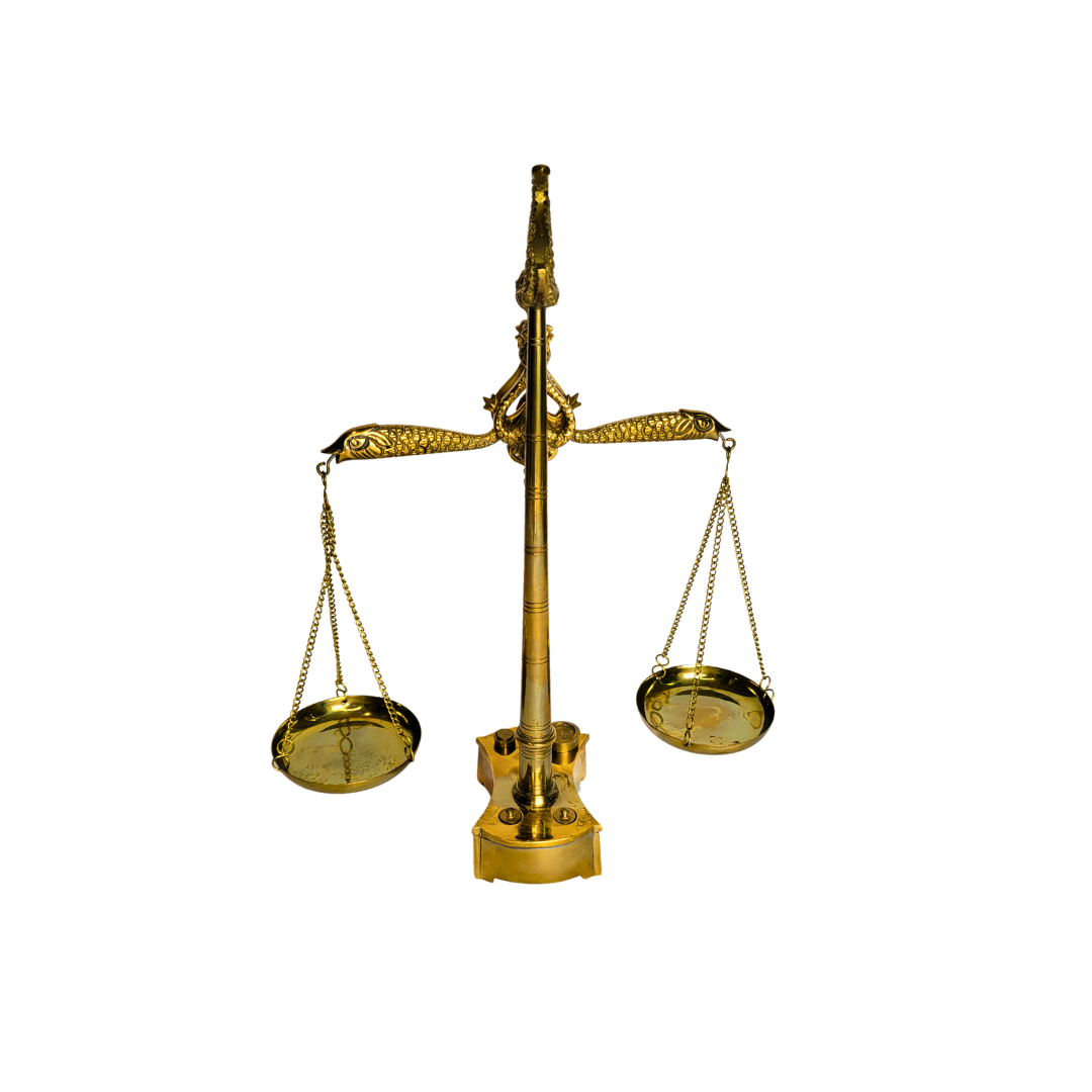 Ornate Brass Scale