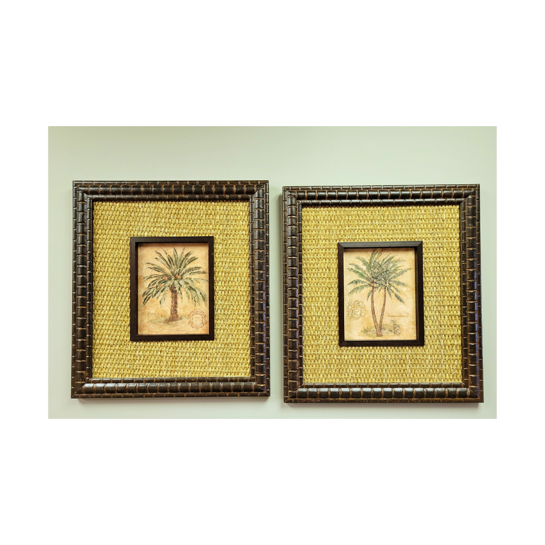 Pair of Palm Tree Wall Hangings