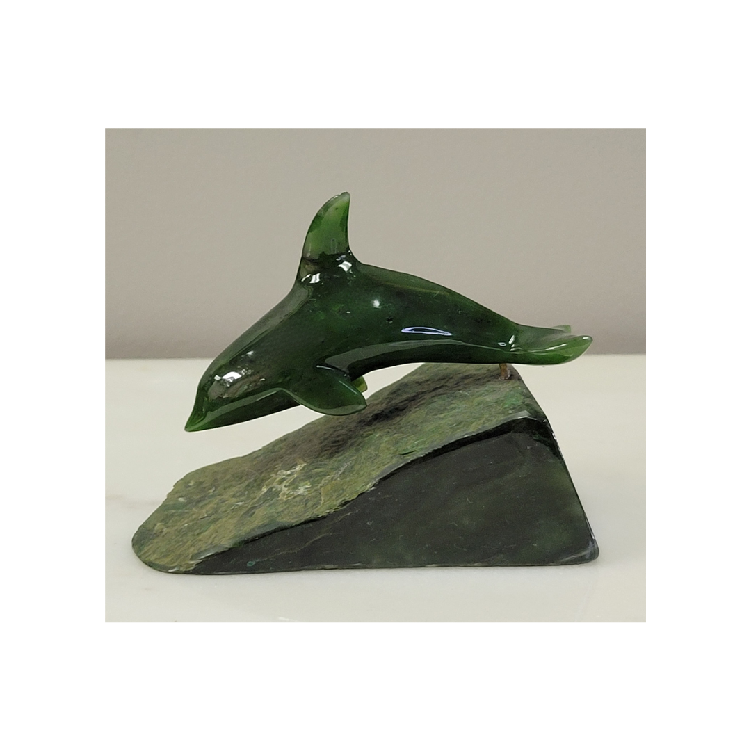 Jade Dolphin Sculpture