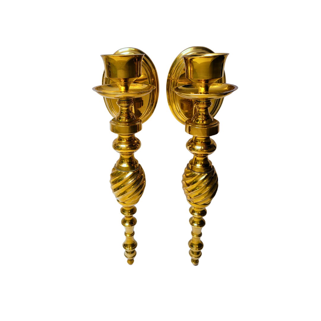 Brass Wall Sconces (2)