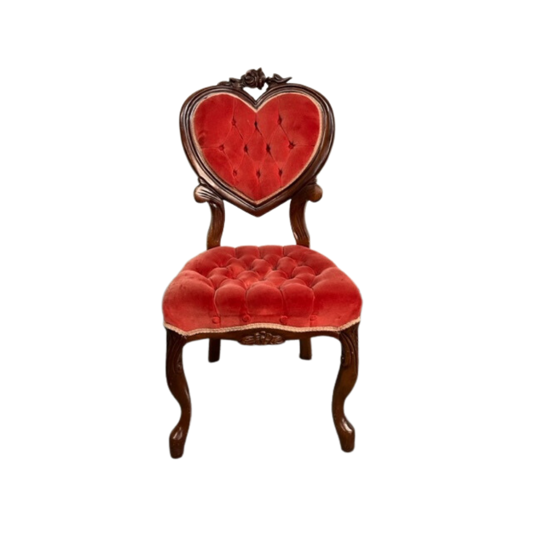 Antique Heart-Shaped Chair