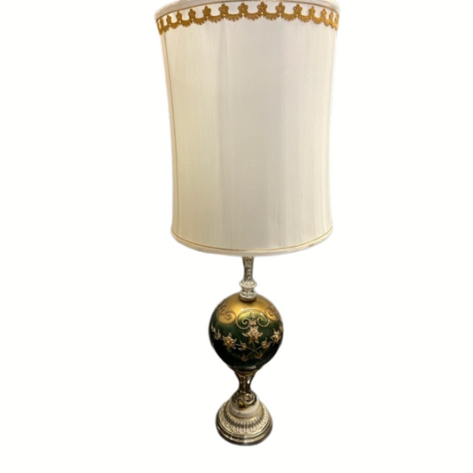 Antiques Ornate Glass  Lamp