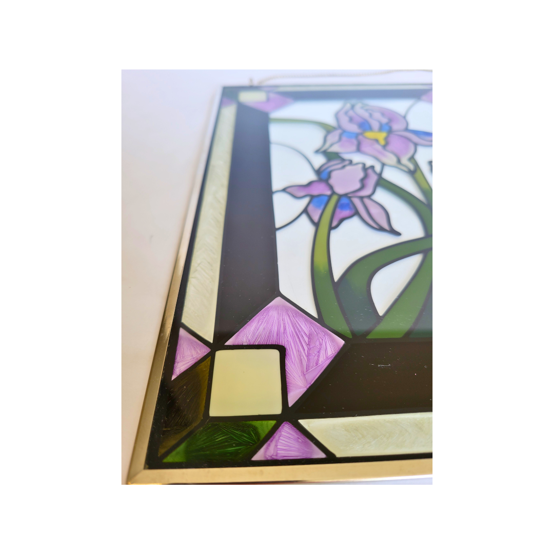 Iris Flower Stain Glass