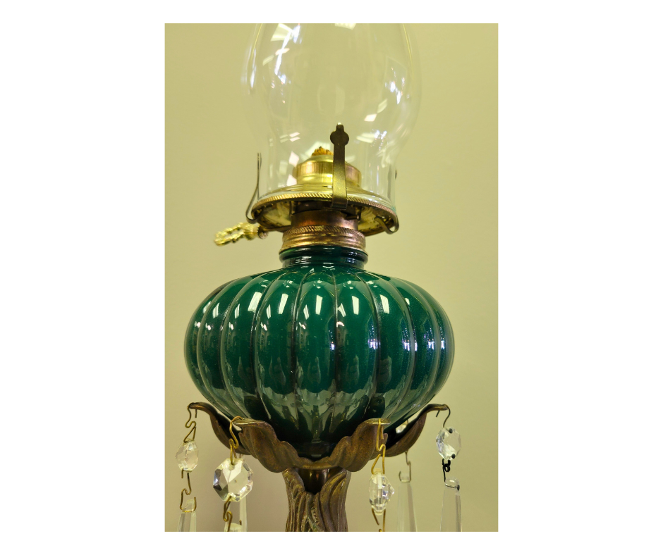 Vintage Brass Oil Lamp