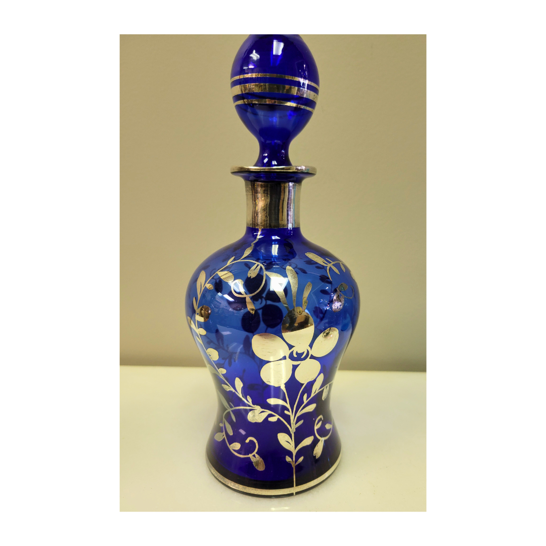 Decanter - Sterling Silver Overlay