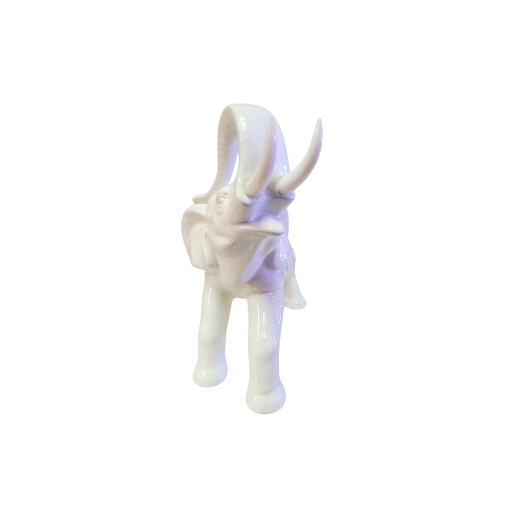 Set of 2 Ceramic Elephants