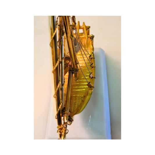 Brass And Marbles Sail Boat