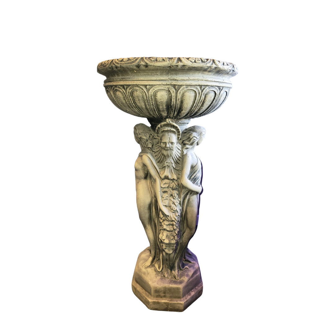 Three Graces Stone Plant Pedestal