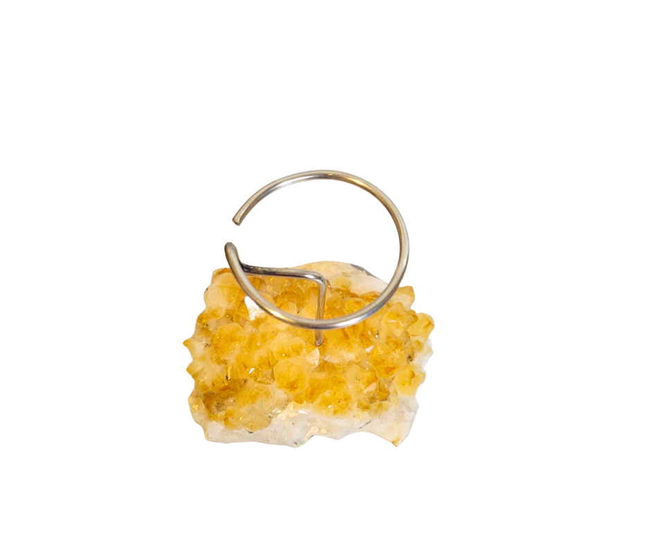 Citrine Quartz Candle Holder