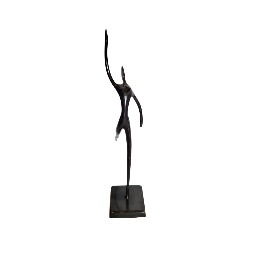 Metal Ballet Dancer Sculptures by Bodrul Khalique (Set of 2)