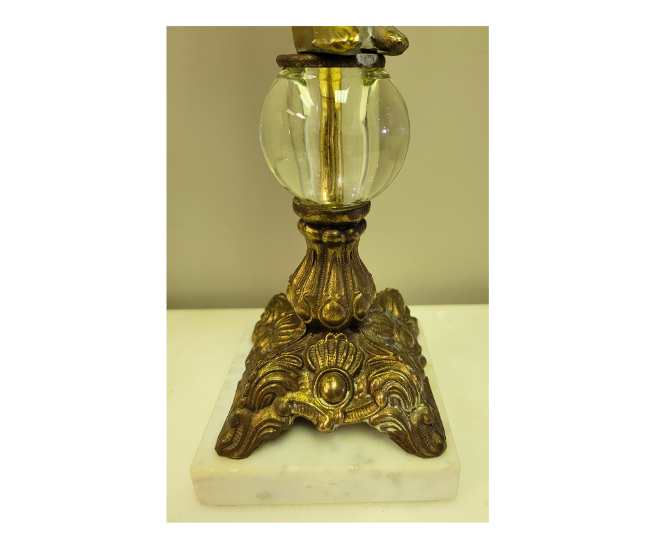 Vintage Brass Oil Lamp