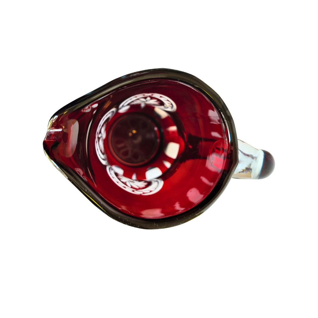 Ruby Red Crystal Pitcher