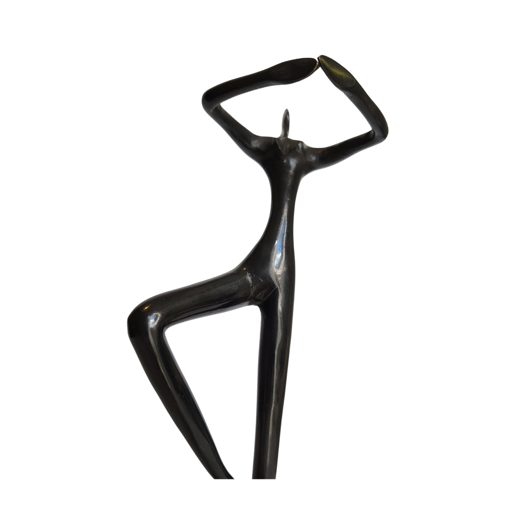 Metal Ballet Dancer Sculptures by Bodrul Khalique (Set of 2)