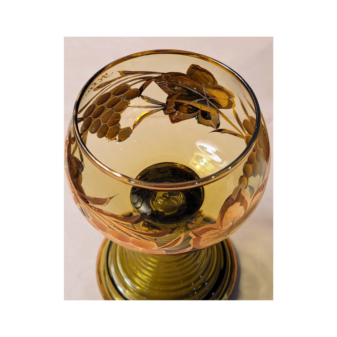 Klaussen Gold Crystal Vase