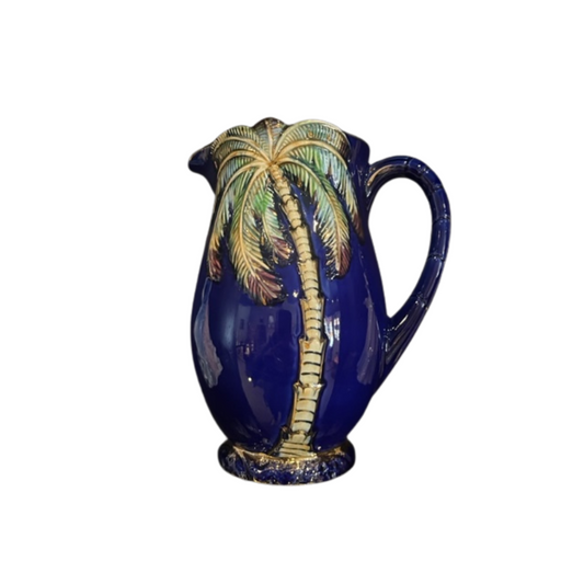 Beswick Cobalt Blue Palm tree Jug