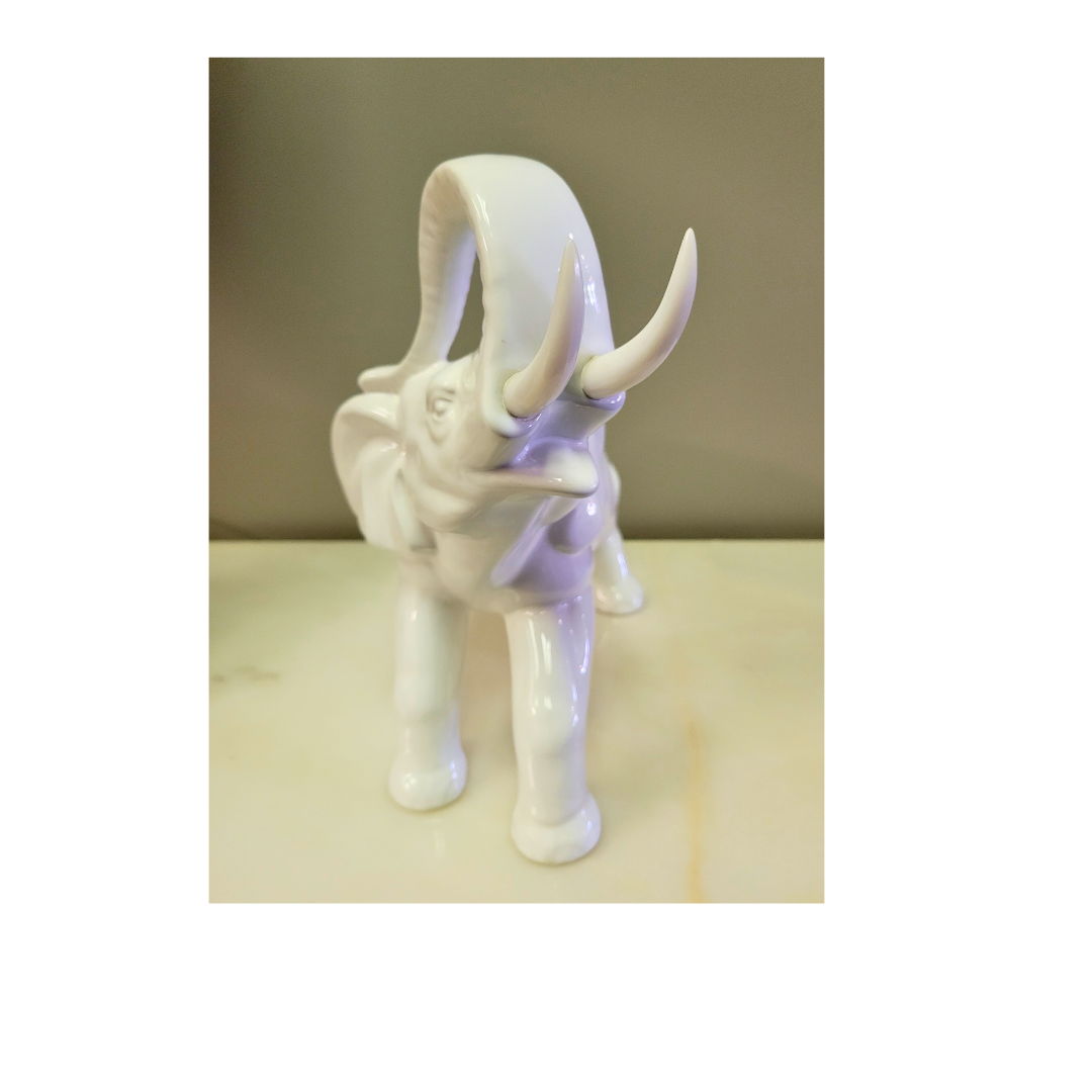 Set of 2 Ceramic Elephants