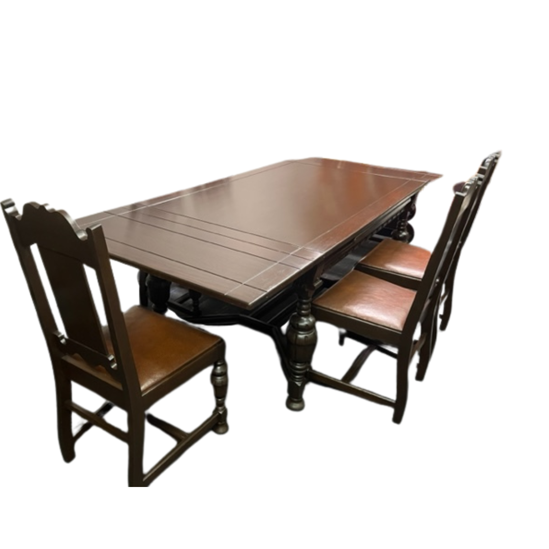 Antique Table & 6 Chairs