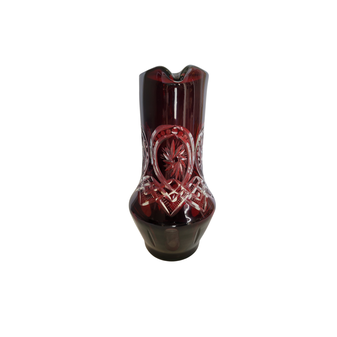 Ruby Red Crystal Pitcher