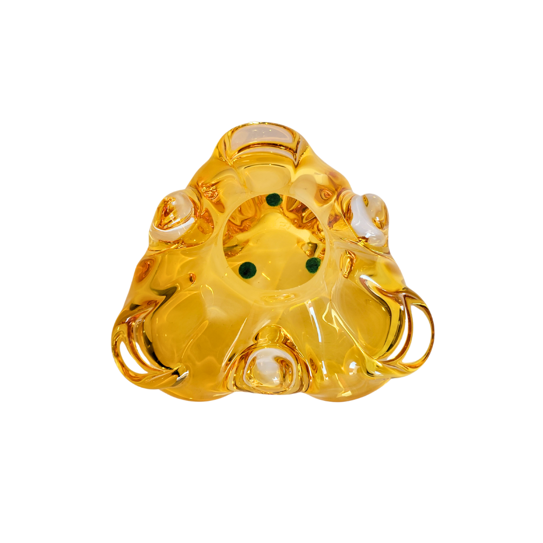 Chalet Glass Bowl - Amber