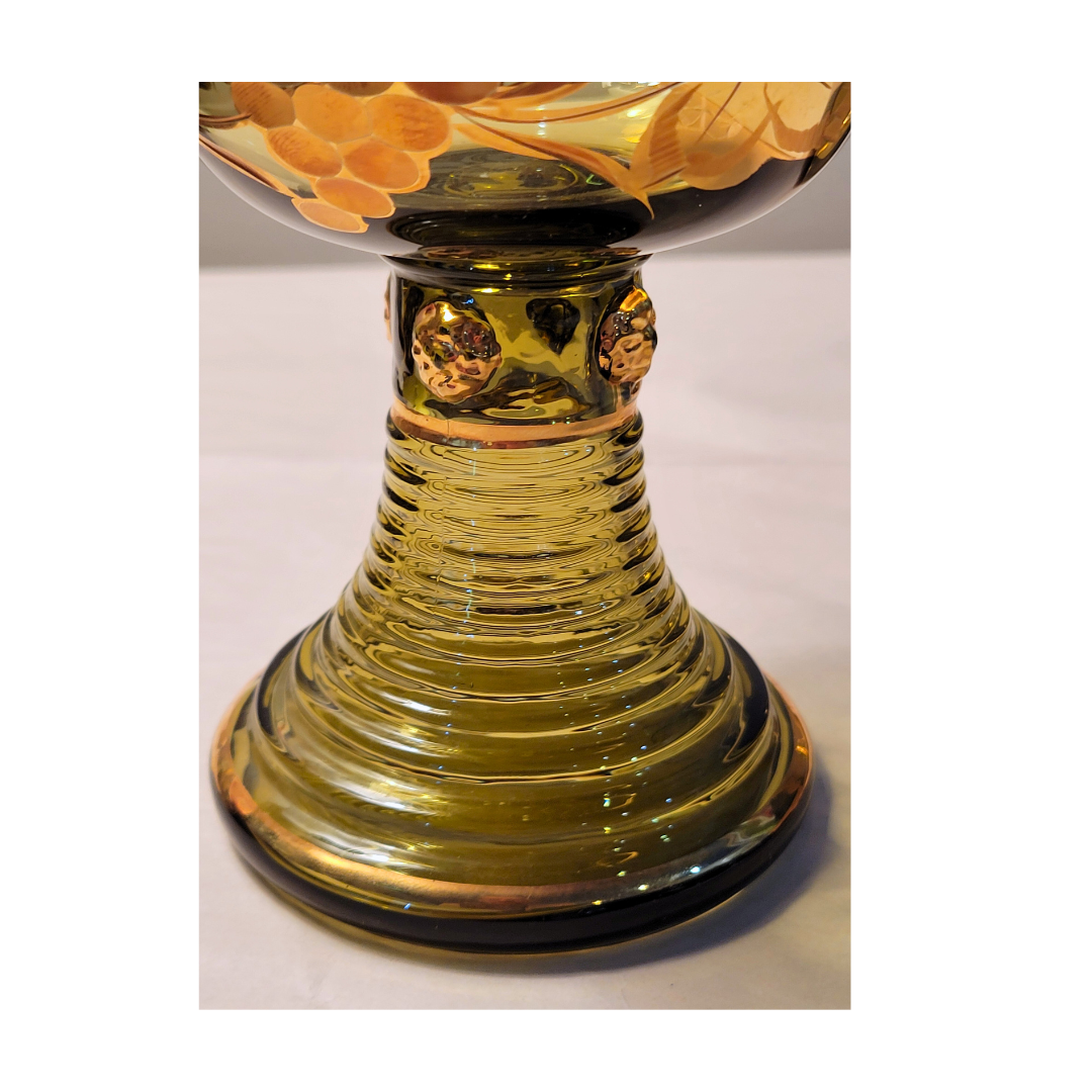 Klaussen Gold Crystal Vase