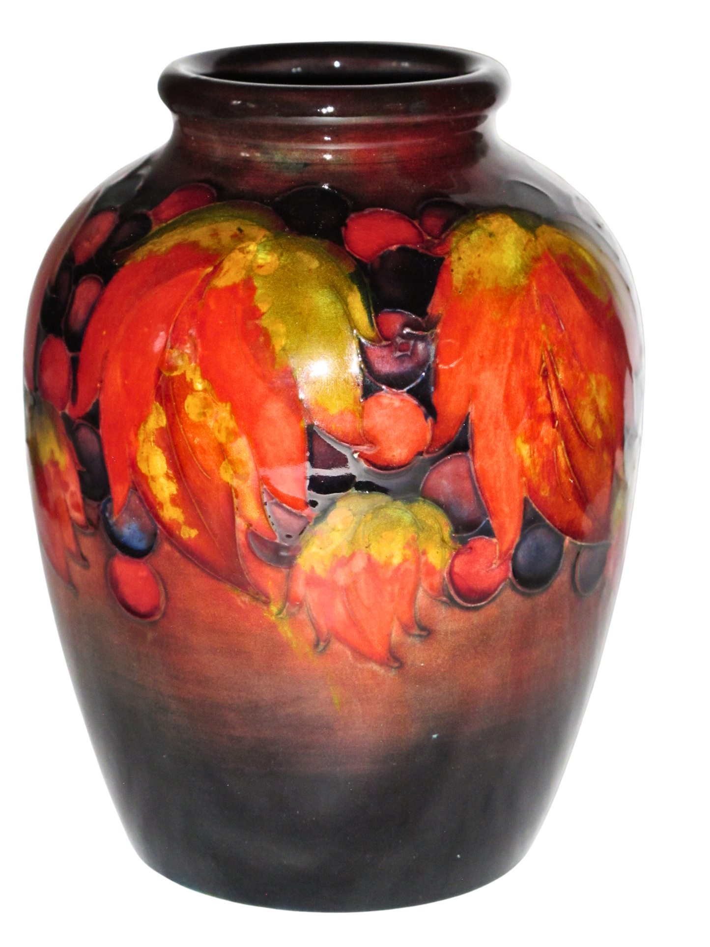 Moorcroft - Flambe Leaf & Berries Vase