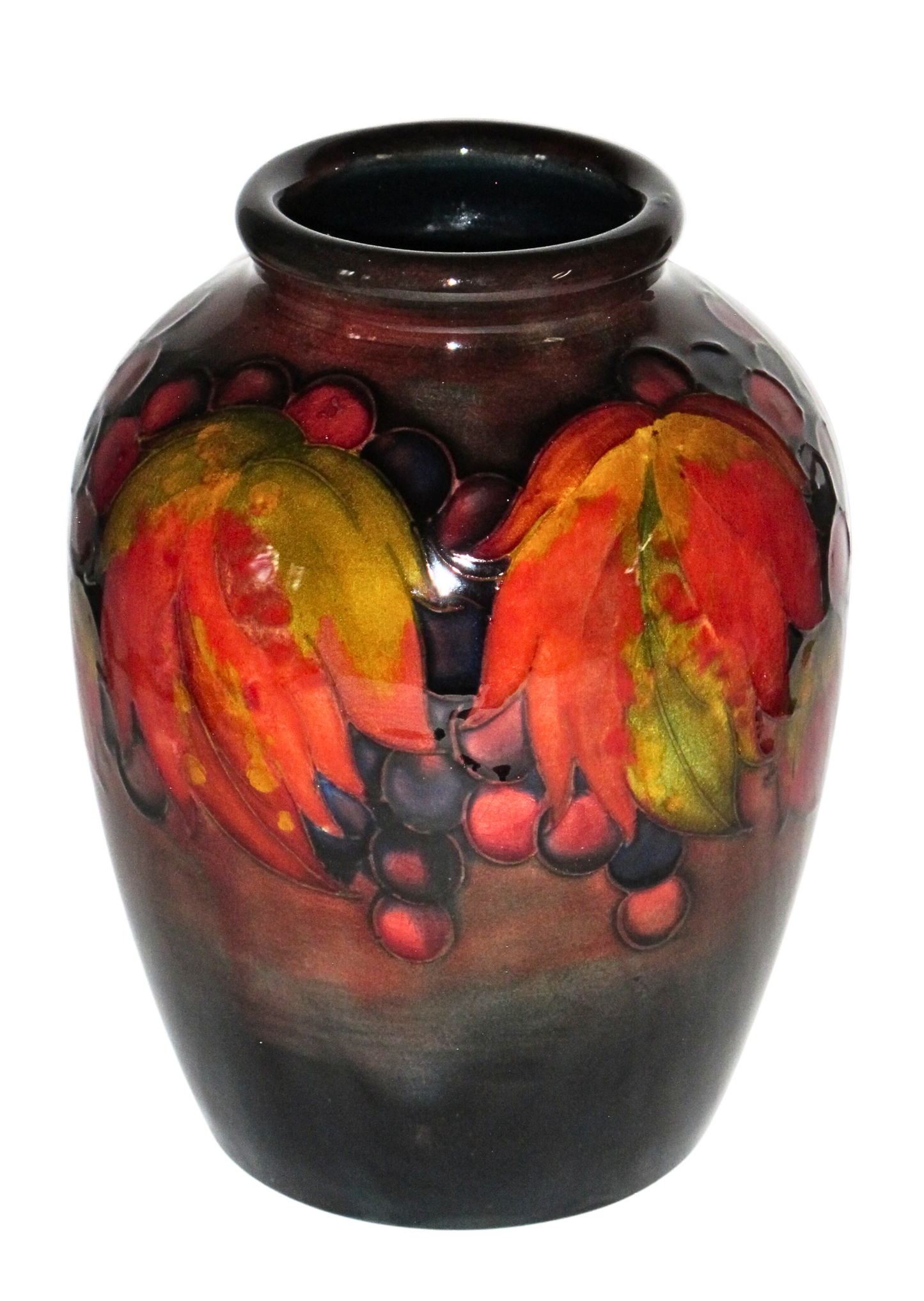 Moorcroft - Flambe Leaf & Berries Vase